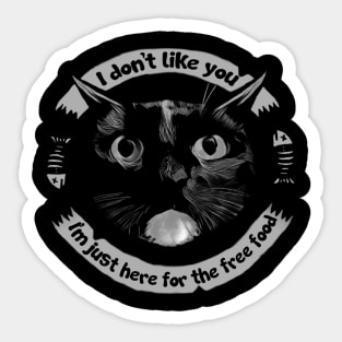 "I don't like you"- Cat Sticker